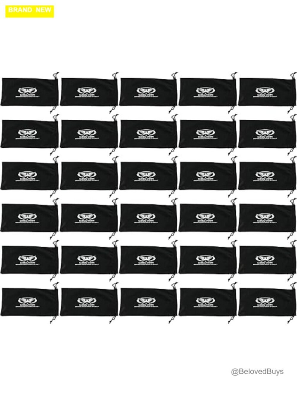 30 Pack Microfiber Pouch for Sunglasses Phones Camera